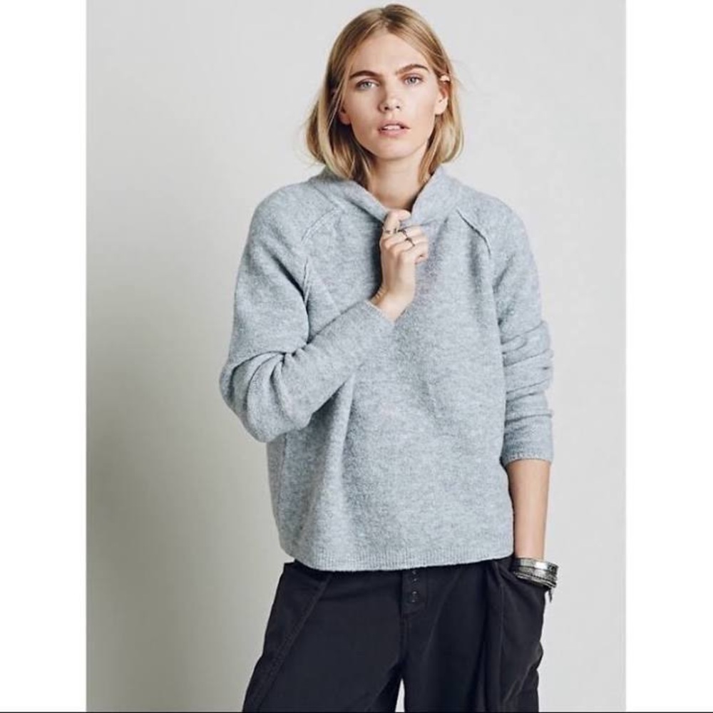 Free People Bubble Crew Neck Sweater